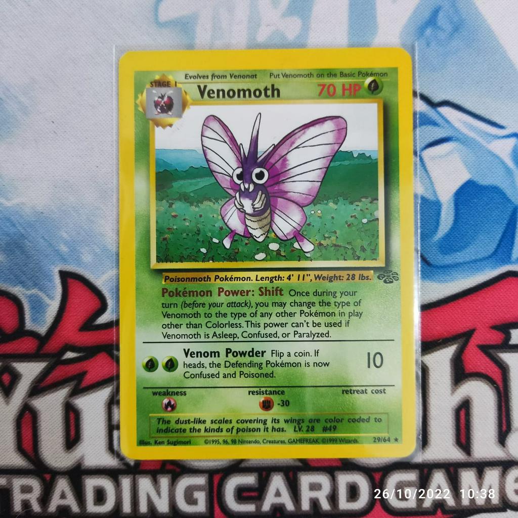 pokemon venomoth 29/64 Rare Unlimited original