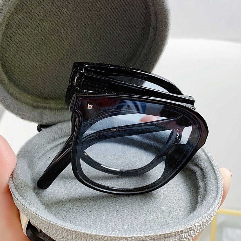 NEEDWAY Kacamata Hitam Lipat Anti-UV INS Foldable Korean Style Eyewear Kacamata Wanita