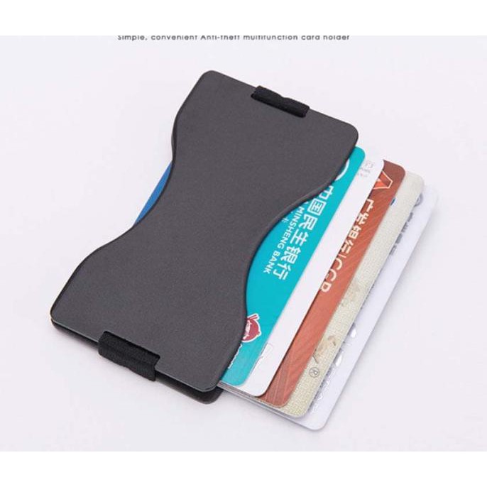 Eklusif Dompet Cashless Rfid Klip Tipis Unisex Alumunium Promo