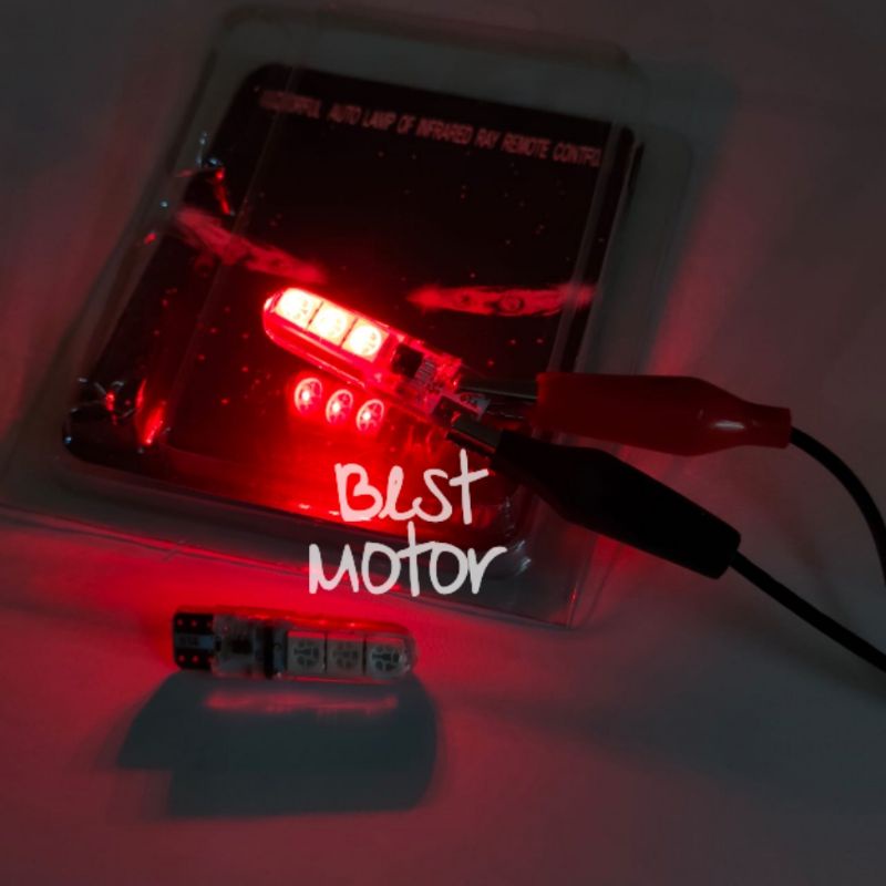 Lampu Senja LED Jelly T10 Remote RGB Lampu Kota Senja Motor / Mobil 16 Warna 2pcs