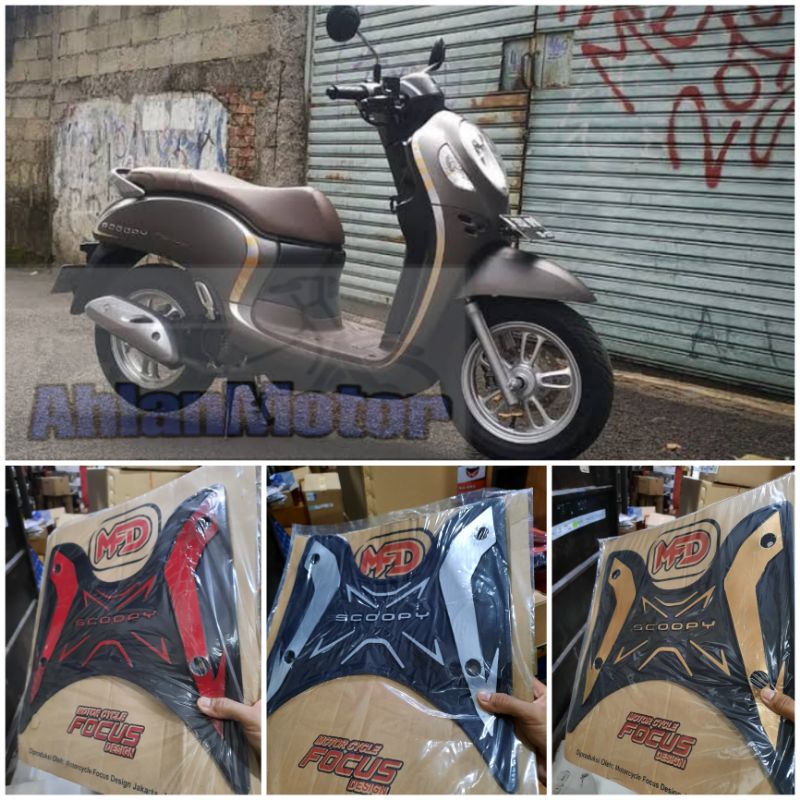 KARPET SCOOPY 2021 - ALAS KAKI SCOOPY BAHAN TEBAL - KESET MOTOR SCOOPY 2020/Karpet Alas Motor Pijaka