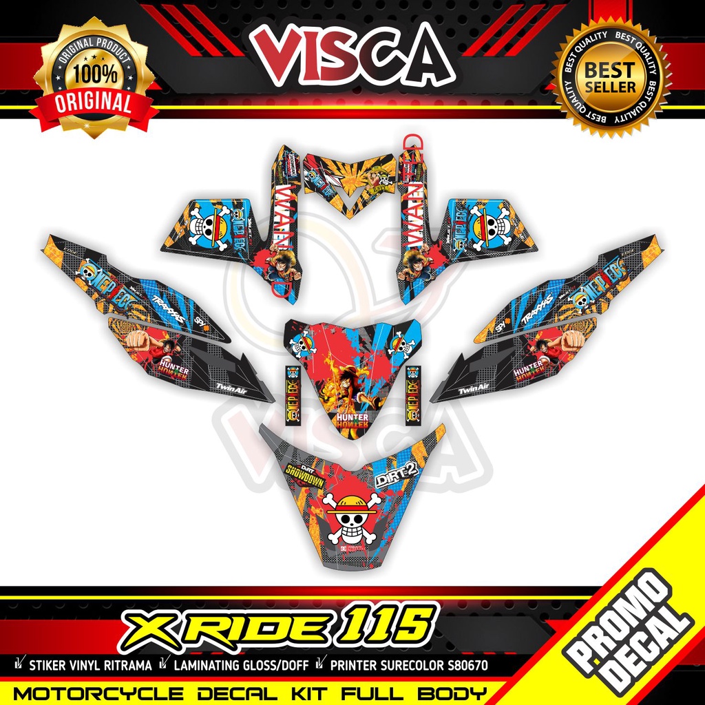 Decal X Ride 115 Full Body Stiker X Ride 115 Full Body Striping X Ride 115 Full Body Decal Hologram 