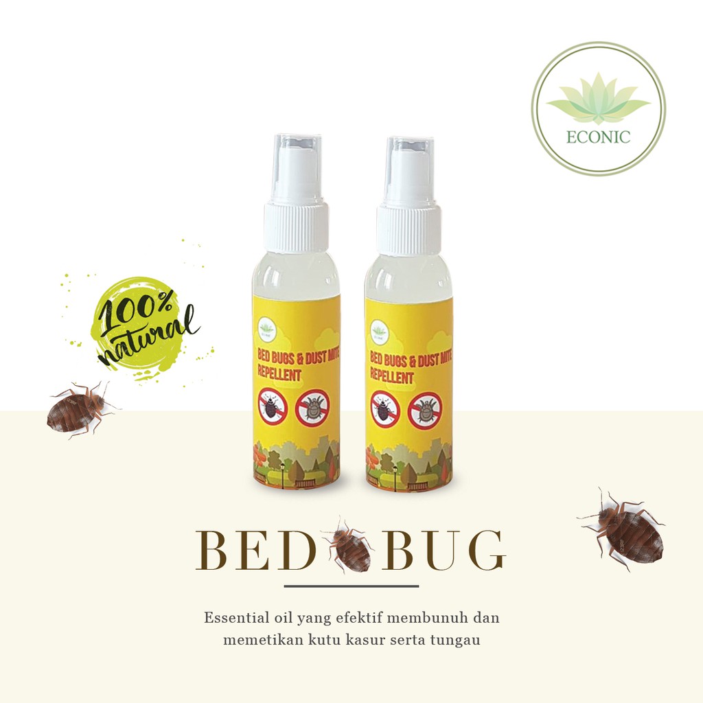 Minyak Pengusir Kutu Kasur &amp; Tungau Spray | Essential Oil Anti Serangga | Pembersih Kasur Aman Alami