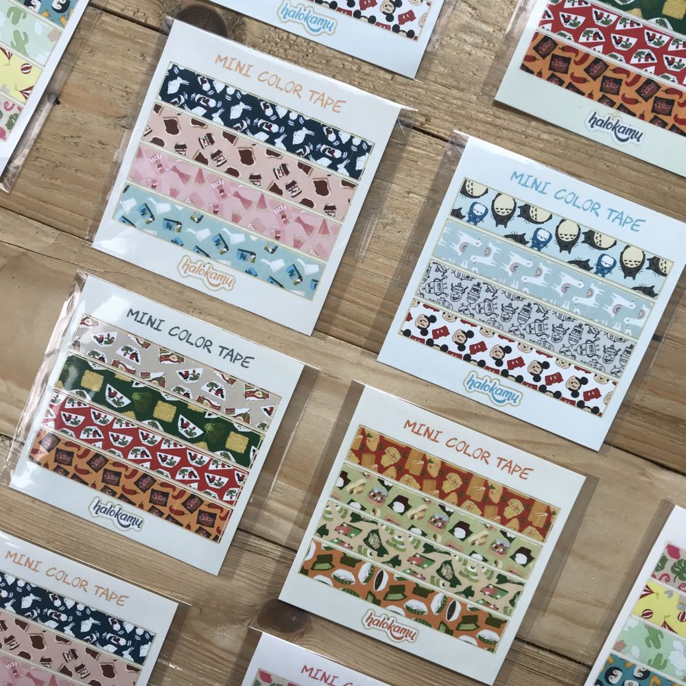 

HALOKAMU Mini Washi Tape Sticker Sheet / Stiker Kiss Cut