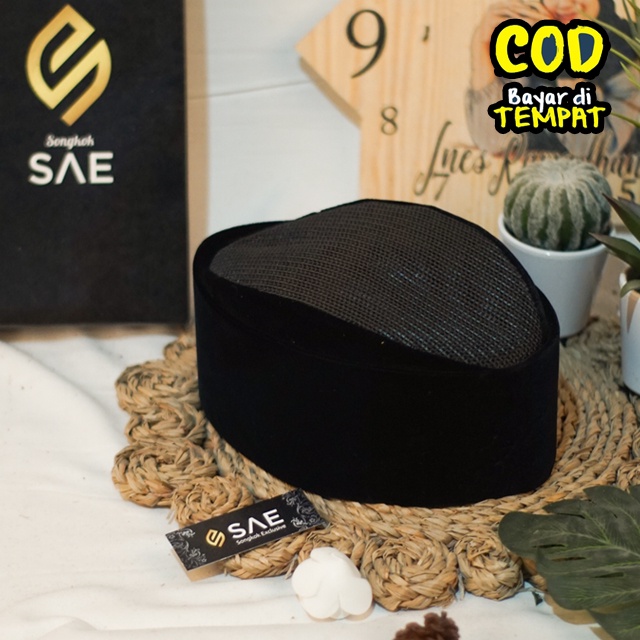 Songkok  Susun Full AC peci full ac an nisa peci hitam songkok hitam full ac kopiah hitam kopyah kop