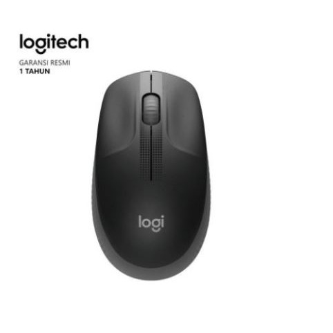 Mouse wireless logitech 2.4ghz optical 1000dpi full-size m190 original for pc laptop office gaming - Mice nirkabel m-190