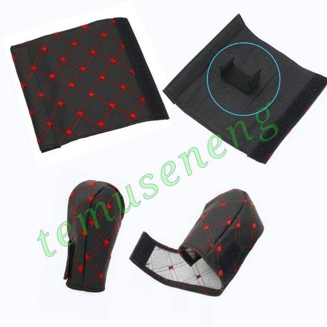 Set Sarung Knob Handrem Mobil Cover Persnel Handbrake Gigi Manual Gear