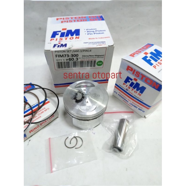 piston seher kit megapro monoshok oversize 300 original fim