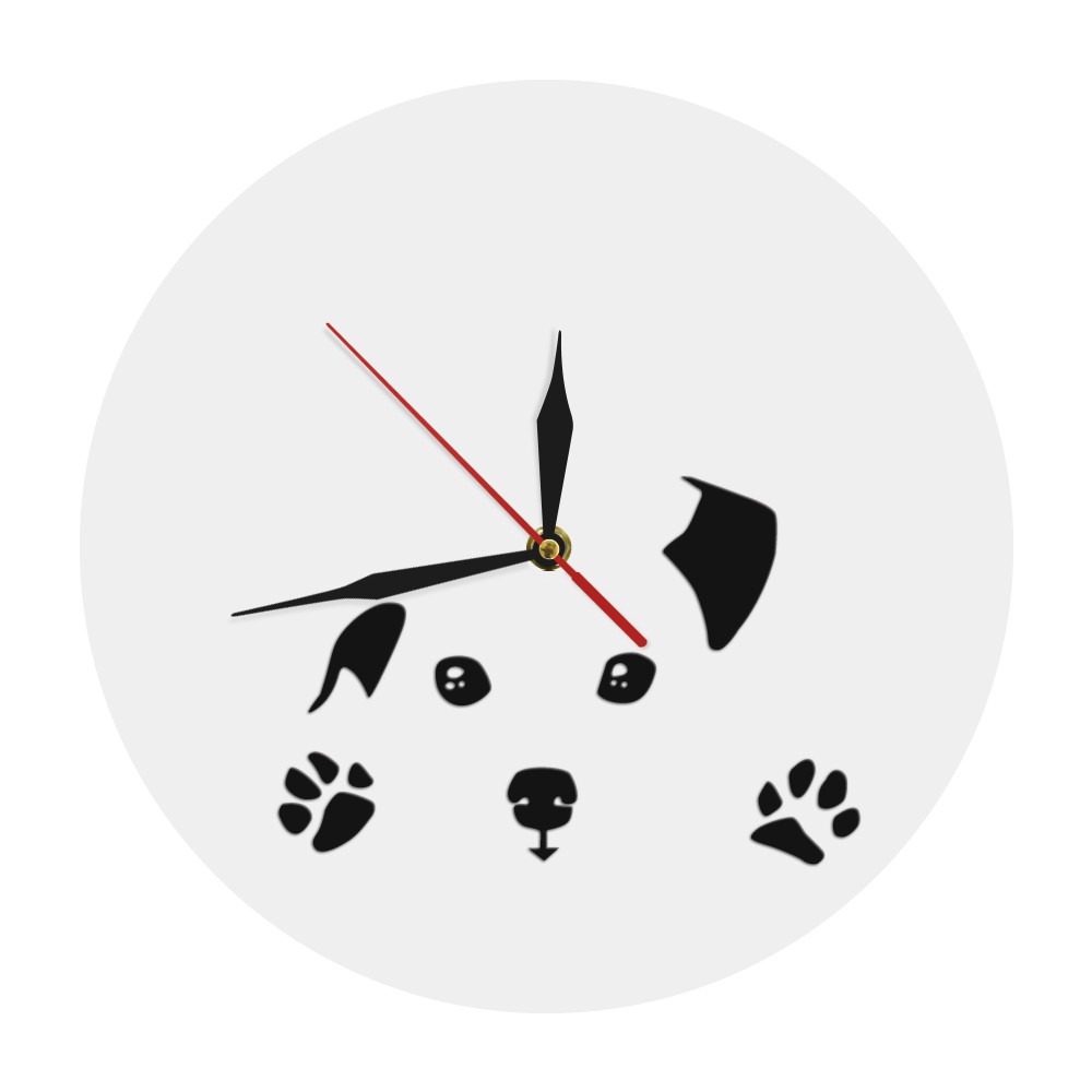 Peeping Dog Wall Clock Abstract Doggy Wall Art Home Decor Pug Dog Peeping On The Clock Shopee Indonesia