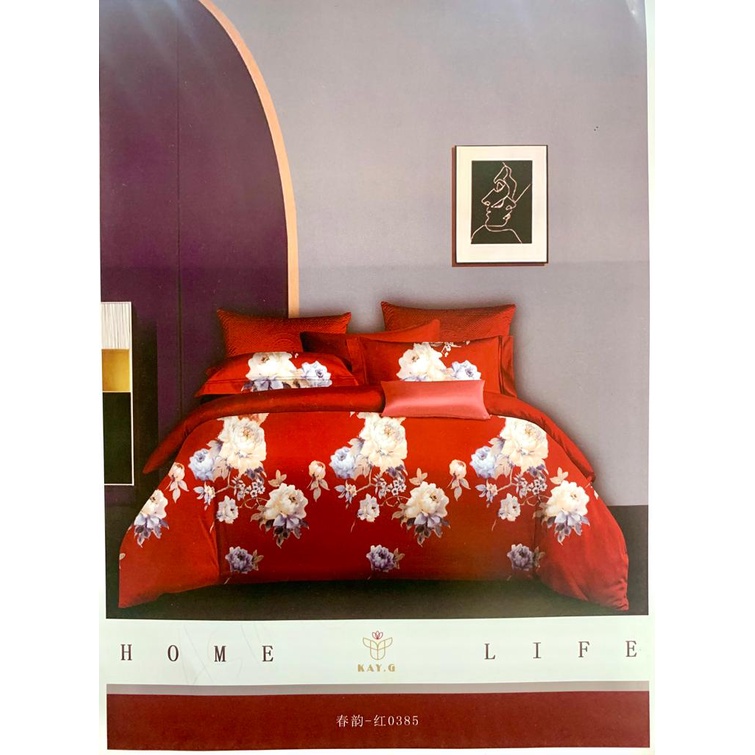 Kain Sprei Katun Jepang Motif Rose