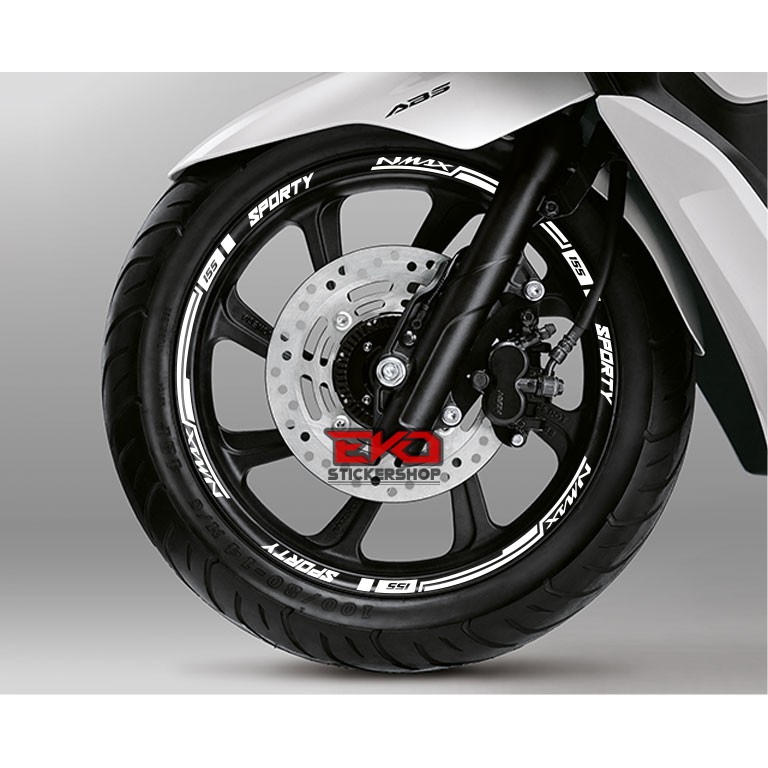Sticker Velg Nmax Warna Putih S4