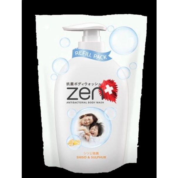 Zen AntiBacterial Body Wash sabun Mandi Cair Reffil 450 Ml