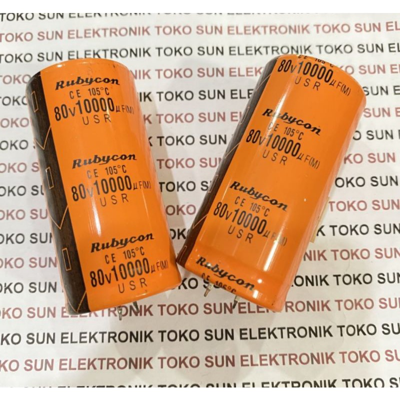 Elco Elko Rubycon orange 10000uf 80v 10000 uf 80 volt