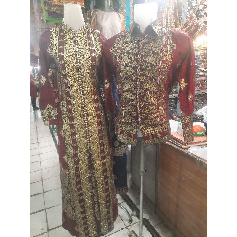 COUPLE GAMIS RAKAM SONGKET PALEMBANG