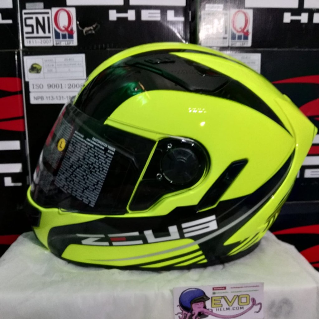 ZEUS ZS-813 FLUO YELLOW AN9 BLACK