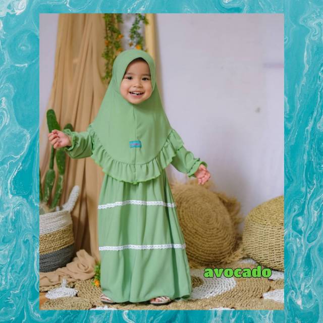 Gamis Raniyya by Almeera / Gamis set bayi / gamis set anak 1-5 tahun