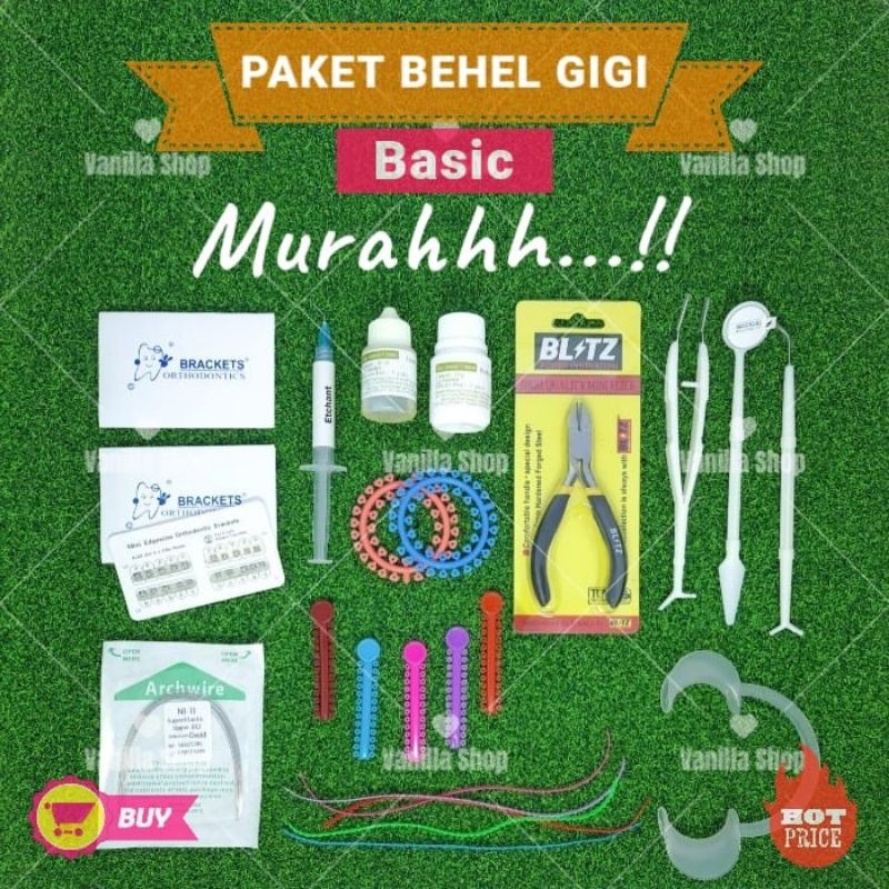 SALE Behel Gigi Paket BASIC Lem Behel Non Laser Original Murah
