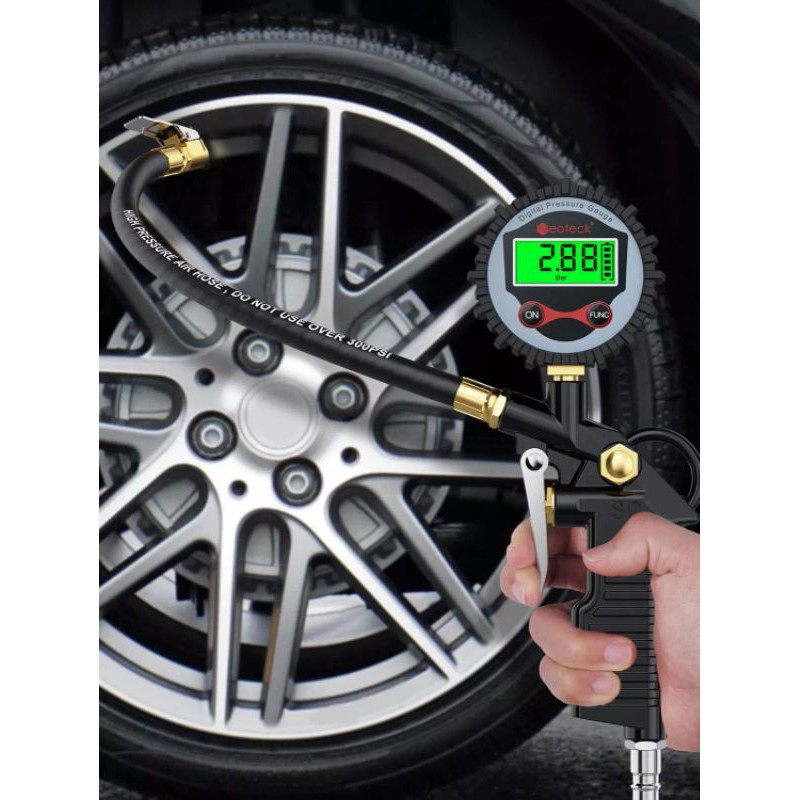 Digital Tire Pressure Gauge Pembaca Tekanan Angin Ban LCD Digital Mobil Tekanan Udara Ban Tick Gauge