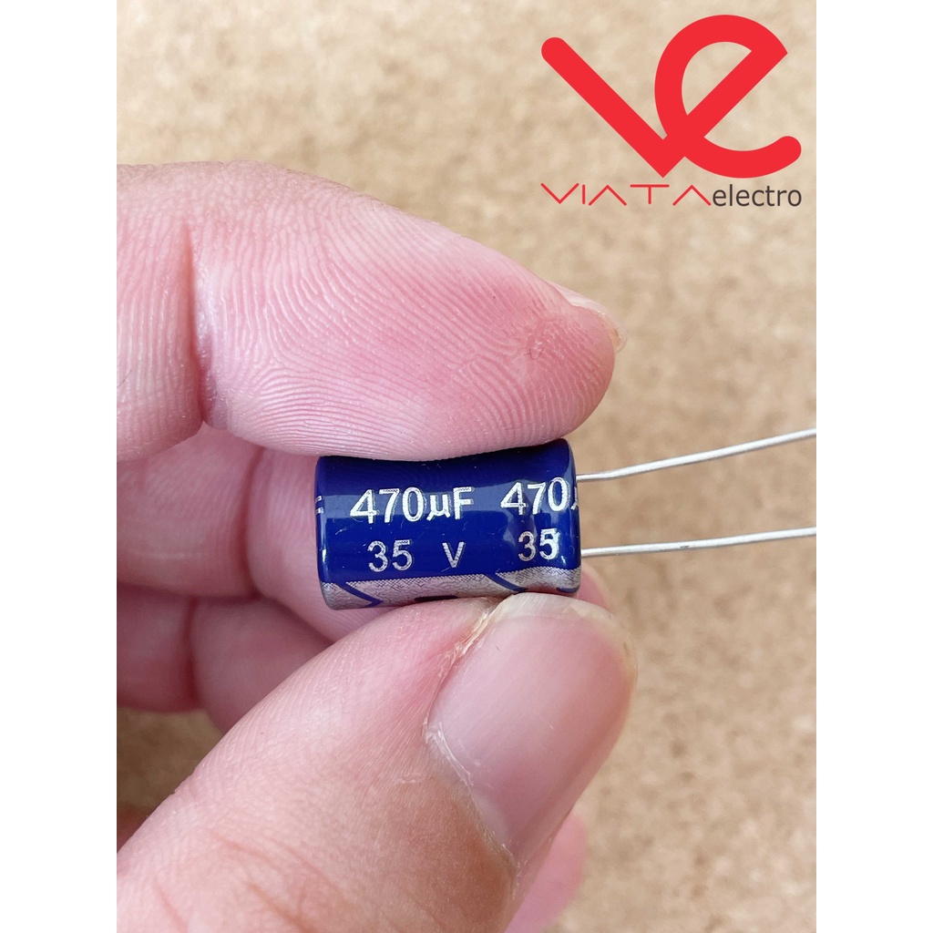 KAPASITOR ELCO 470UF 35V (1 BUAH) KAPASITOR CAPACITOR ELKO KAPASITOR 470 UF 35 V