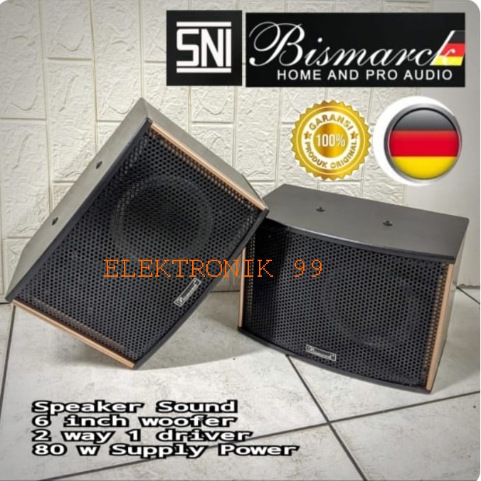 Speaker Pasif Karaoke Bismarck (6 inch)