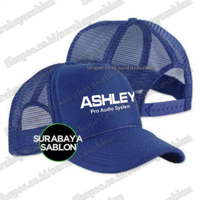 Topi Ashley Pro Audio System Trucker/Jaring - Surabaya Sablon