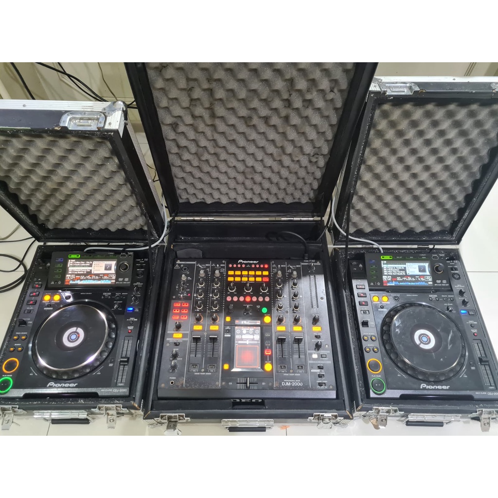 Alat DJ Pioneer CDJ 2000 x2 (Pair) + DJM 2000 Touchscreen Set Controller DJ Untuk Club