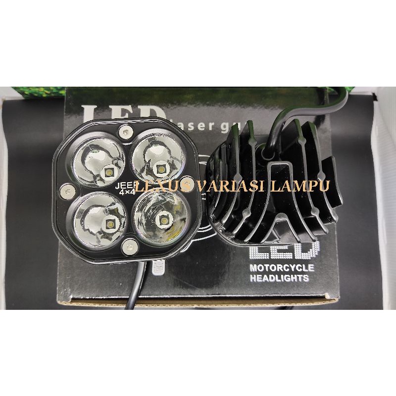 Lampu Tembak Led Cree spotlight L4Z 40 watt sepasang+lensa kuning