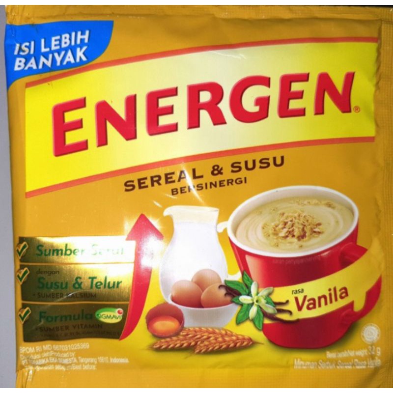 

Energen Rasa vanila susu sereal 1 renceng