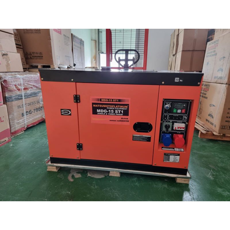 Genset silent 15 kva Diesel 1 phase and 3 phase heavy duty