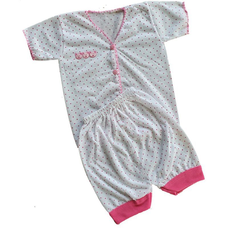 Stelan Pendek Motif Polkadot Bayi