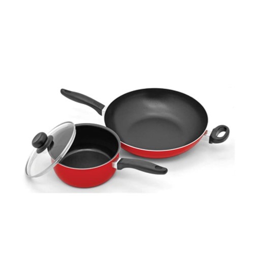 Maxim Delight 3pcs Set Wajan Panci Teflon Anti Lengket + Spatula