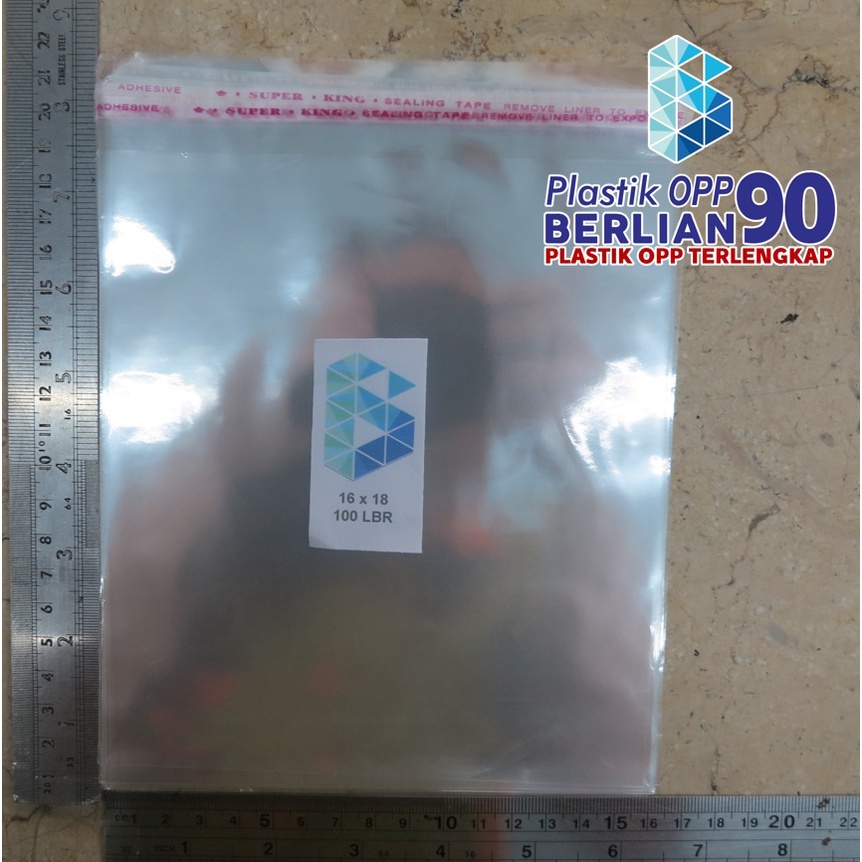 Plastik Opp 16x18 cm Plastik Opp Seal Plastik Opp Lem Tebal 20 Micron