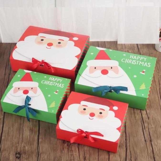 

[COD] box natal box tema christmas box santa kotak cookies souvenir [COD]