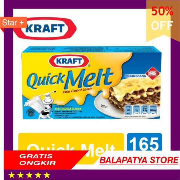 

STOK SISA 9 SAJA ! BURUAN !!! Keju Kraft Quick Melt