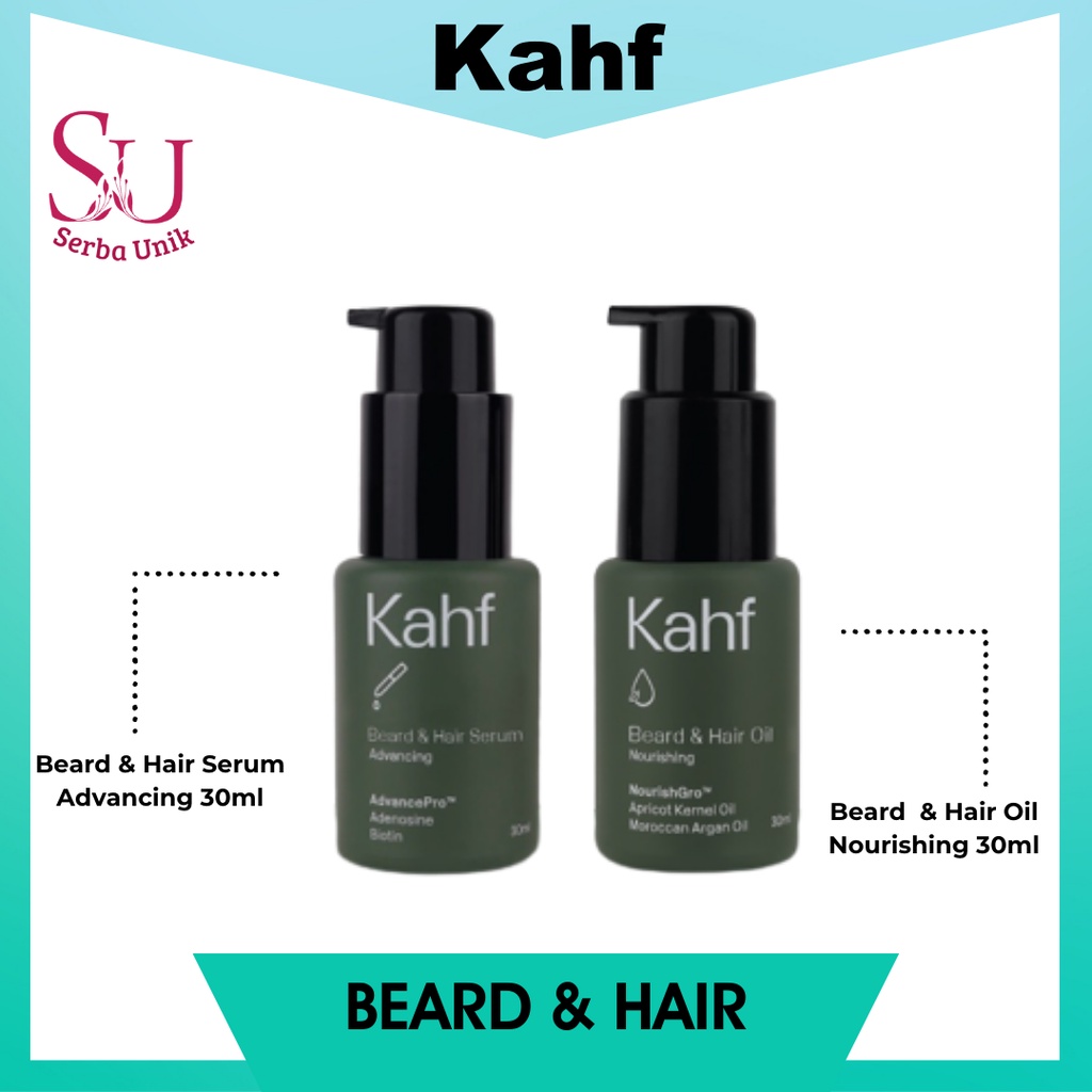 Kahf Nourishing Beard &amp; Hair Oil | Advancing Beard &amp; Hair Serum 30ml | Minyak Janggut dan Rambut