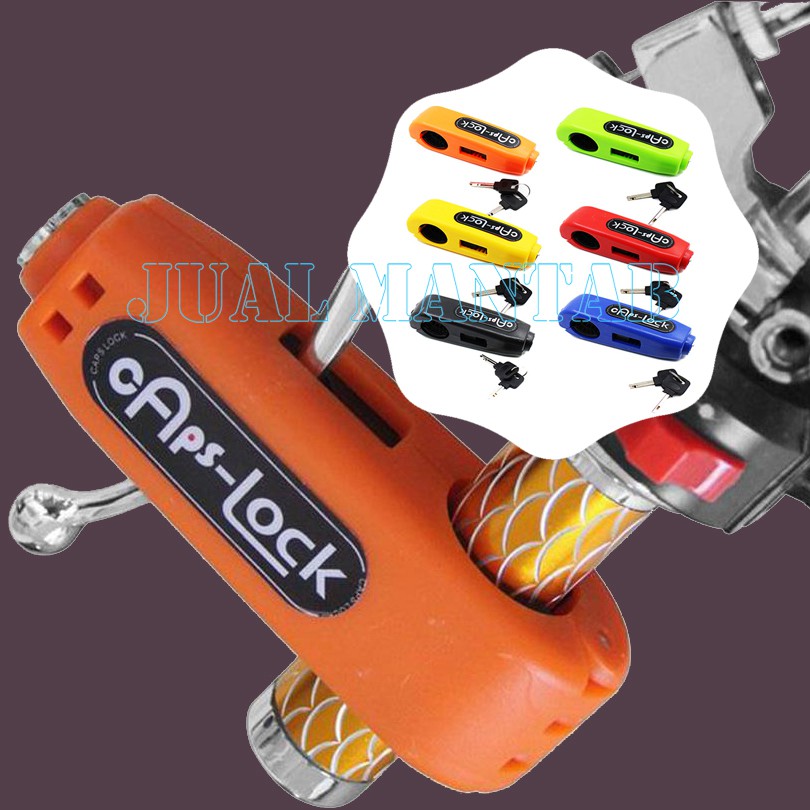 Kunci Gembok Stang Motor Dan Sepeda l Grip Lock Atau Caps Lock Kunci Gembok Pengaman Anti Maling l Anti Lock Pick l Anti Drill Universal Murah