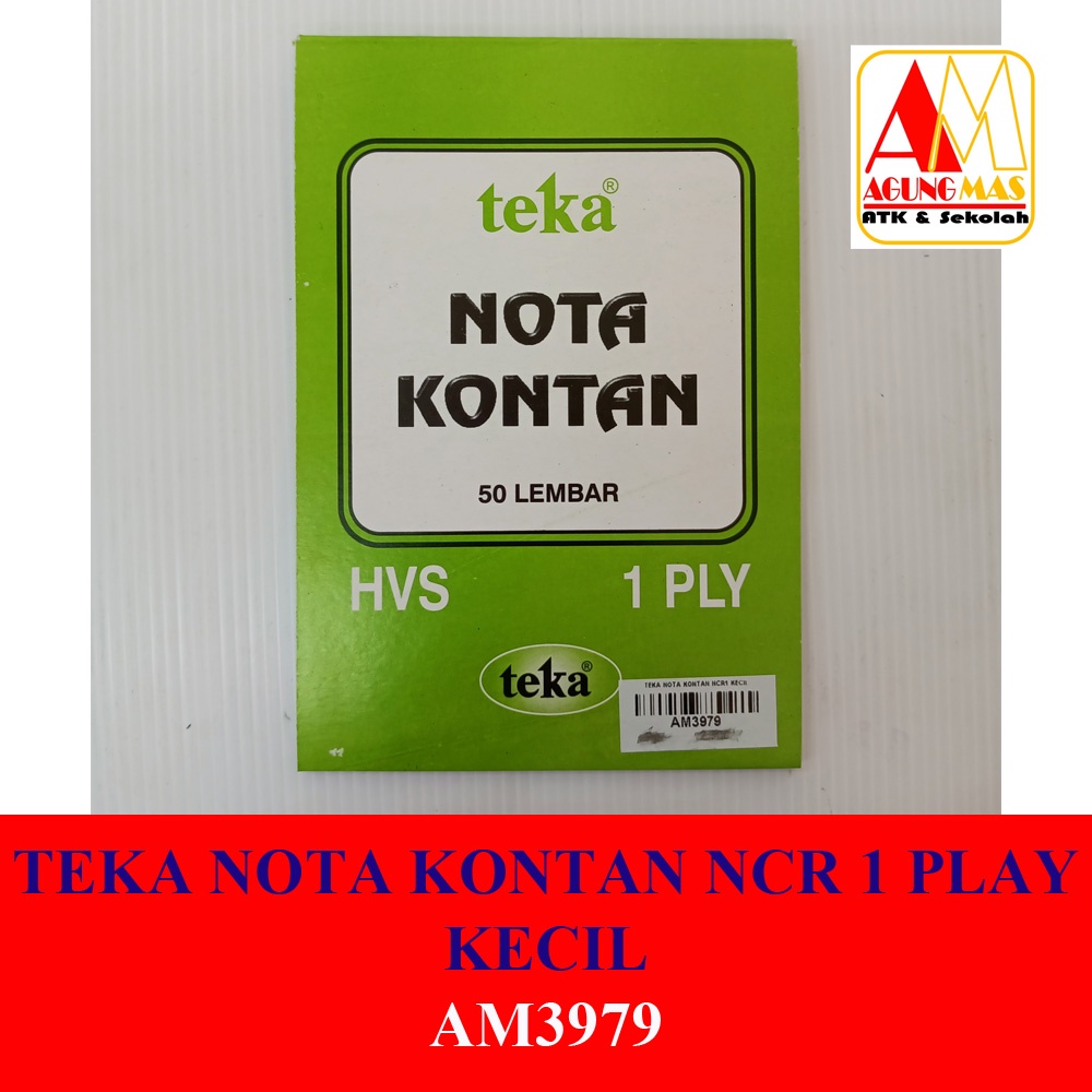 

TEKA NOTA KONTAN NCR 1 RANGKAP KECIL