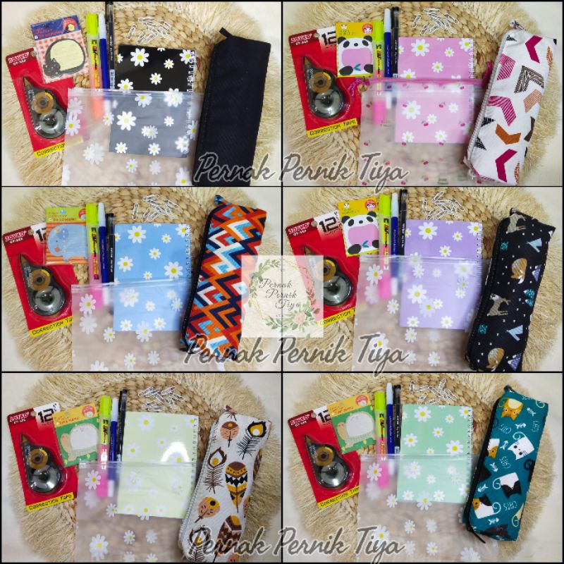 

PAKET ALAT TULIS 8IN1 - STATIONERY SET FANCY - ALAT TULIS SET - STATIONERY SET