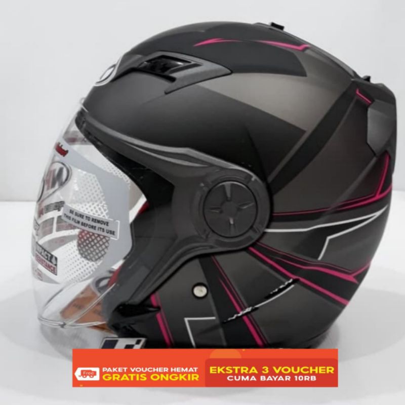 Helm NHK Gladiator Hwak Black Doff FINK