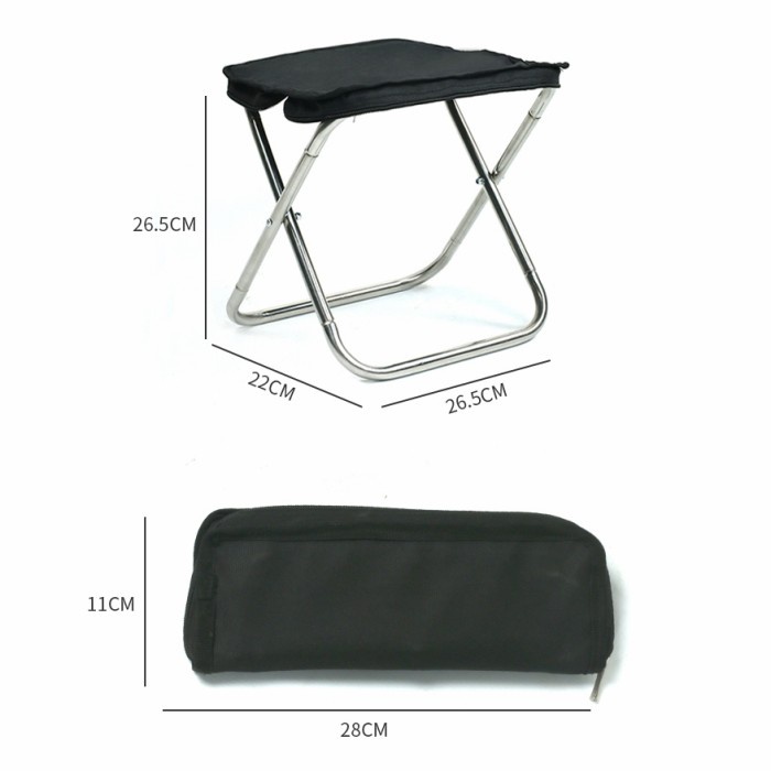 Kursi Lipat Folding Chair  Memancing Outdoor Gunung Portable Harako