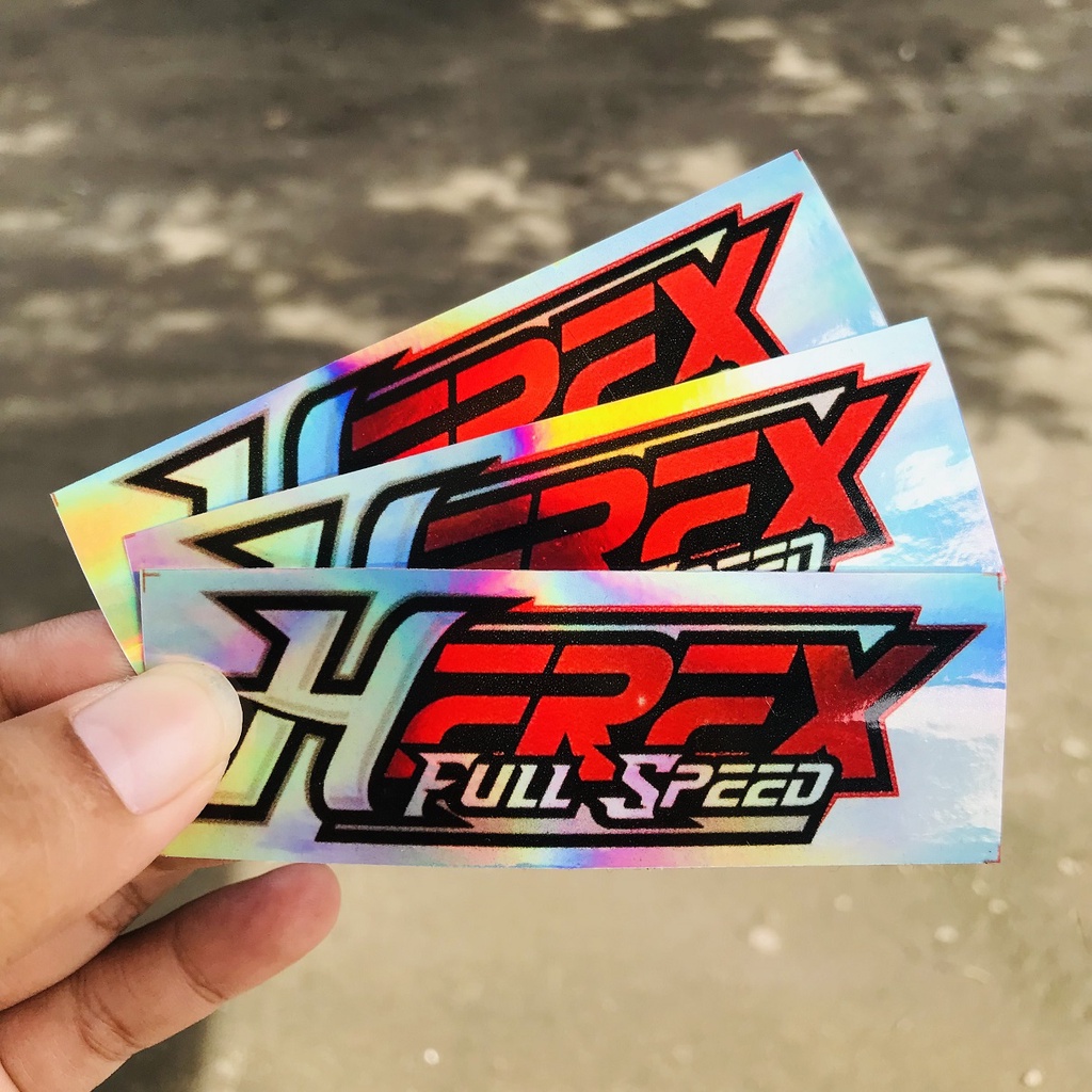 Stiker Motor Racing Herex Hologram Anti Air Bijian - Herex Full Speed