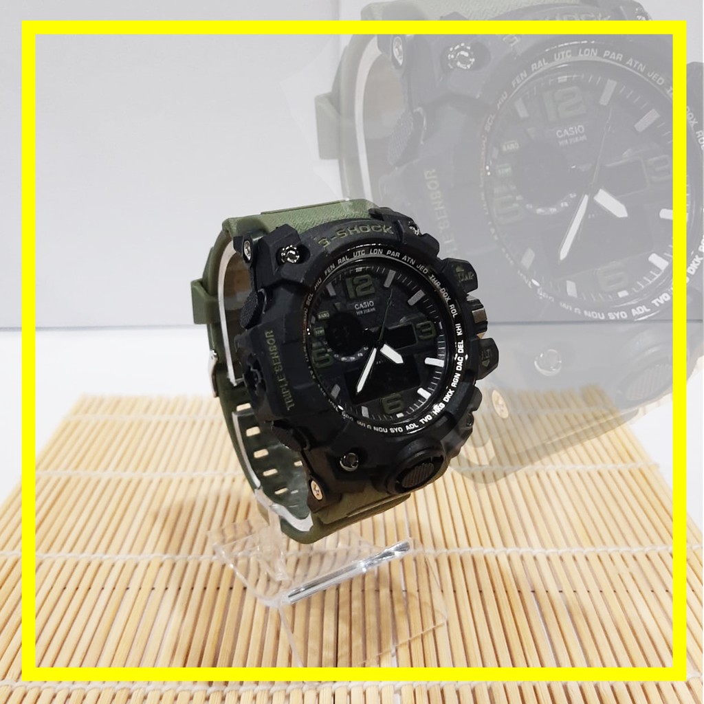 GARANSI TERMURAH!!! Jam Tangan Pria Murah Casio G-shock Dual Time GWG-1000