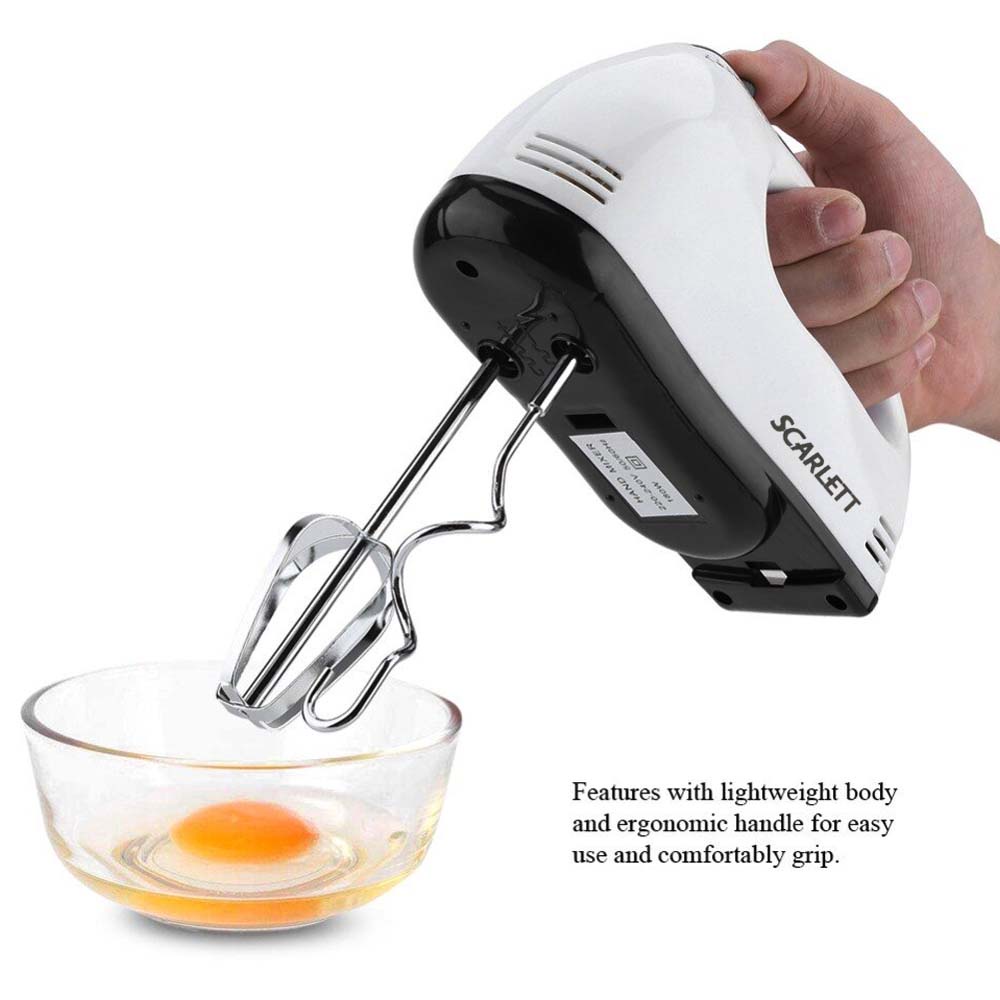 Super Hand Mixer, Pengaduk 7 Kecepatan yang bisa Otomatis - Free 4 Buah Alat Pengocok / Mixer