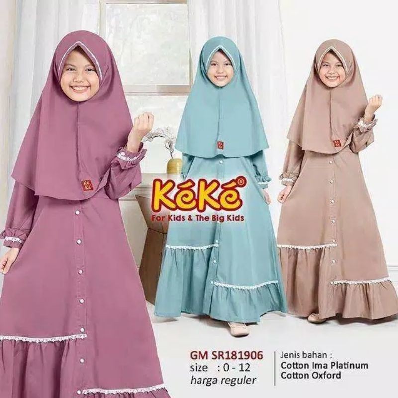 Gamis Anak Keke ~ GM SR 181906 ~