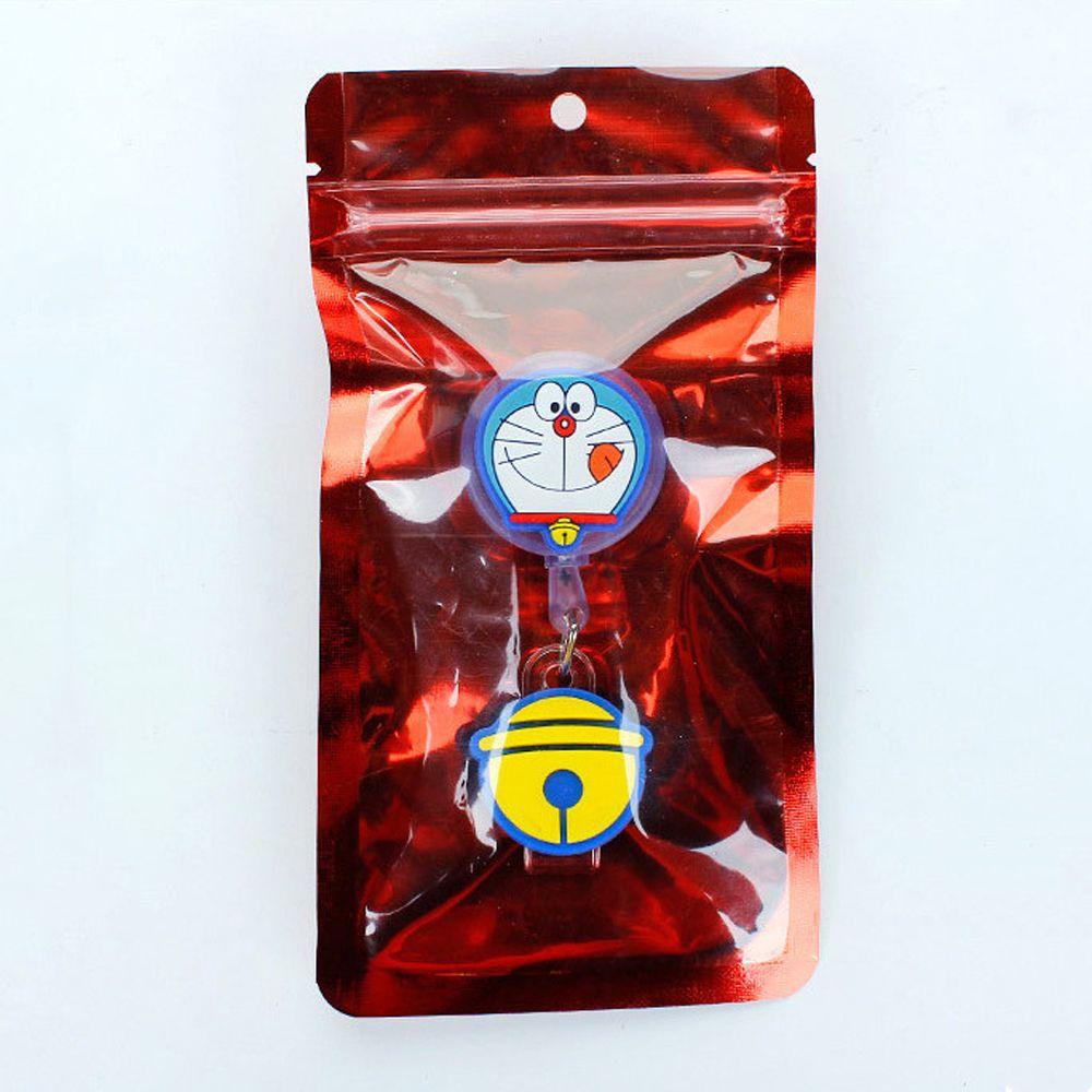 Reel Badge Ditarik Agustinina Siswa Silikon Name Tag Kartun Card Holder Badge Holder Name Card Holder