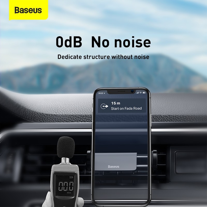 Baseus Steel Cannon Air Outlet Car Mount Holder Handphone di AC Mobil