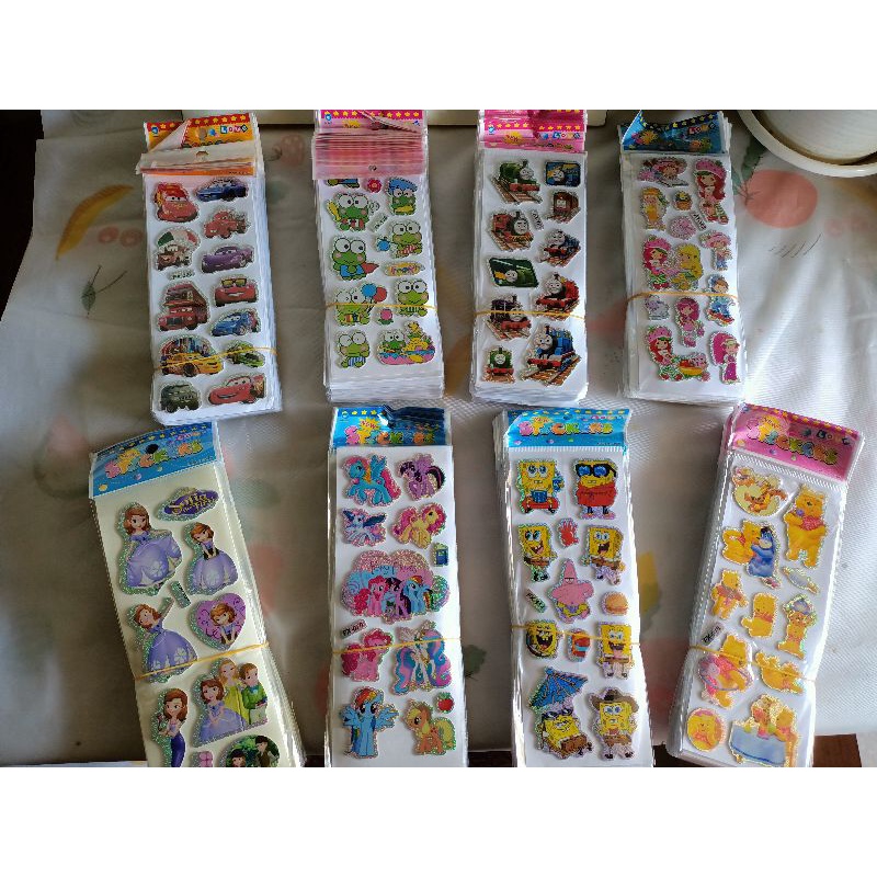 

sticker tempel mainan edukasi motif lucu