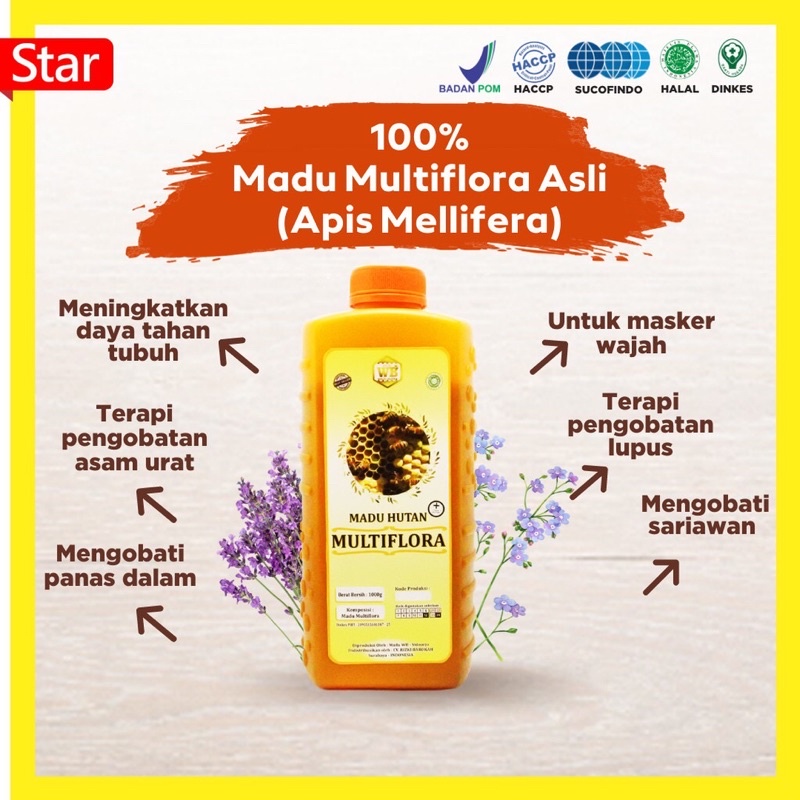 

[COD] Madu Multiflora / Lebah Apis Melifera - Garansi Murni & Asli 100% - Wild Bee