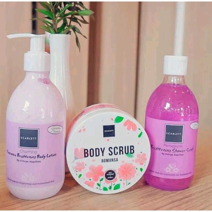 SCARLETT WHITENING PAKET LENGKAP 3 in1 ALL VARIAN / PAKET PERAWATAN TUBUH SCARLETT