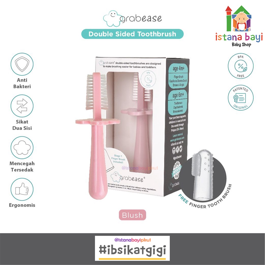 Grabease Doubel Side Toothbrush - Sikat Gigi Bayi